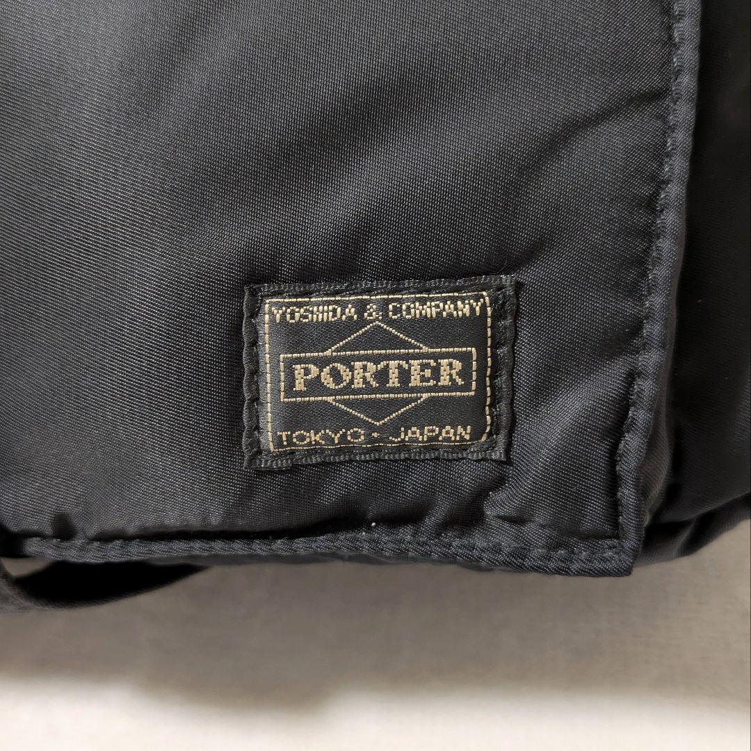 ポーター タンカー ショルダーバッグ 2層 黒 PORTER TANKER