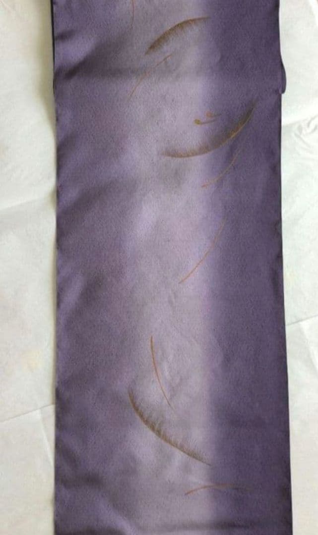 【✨交渉可✨】染大島　ガード済み証　紫ボカシ　大島反物　本場大島紬　反物