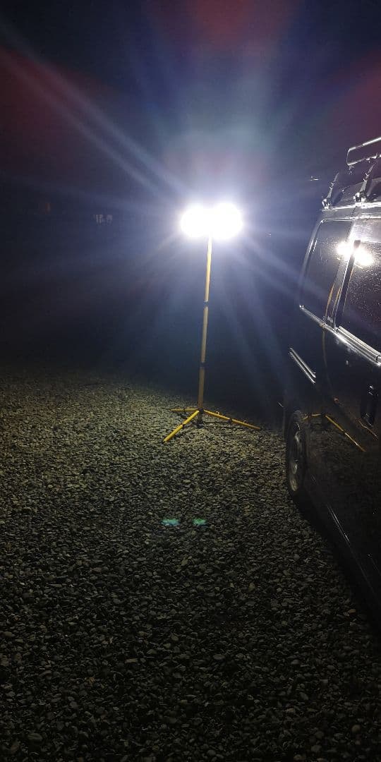 値下げ　ＬＥＤ　投光器　サッカー　少年野球　ガレージ　夜練習　新品未使用