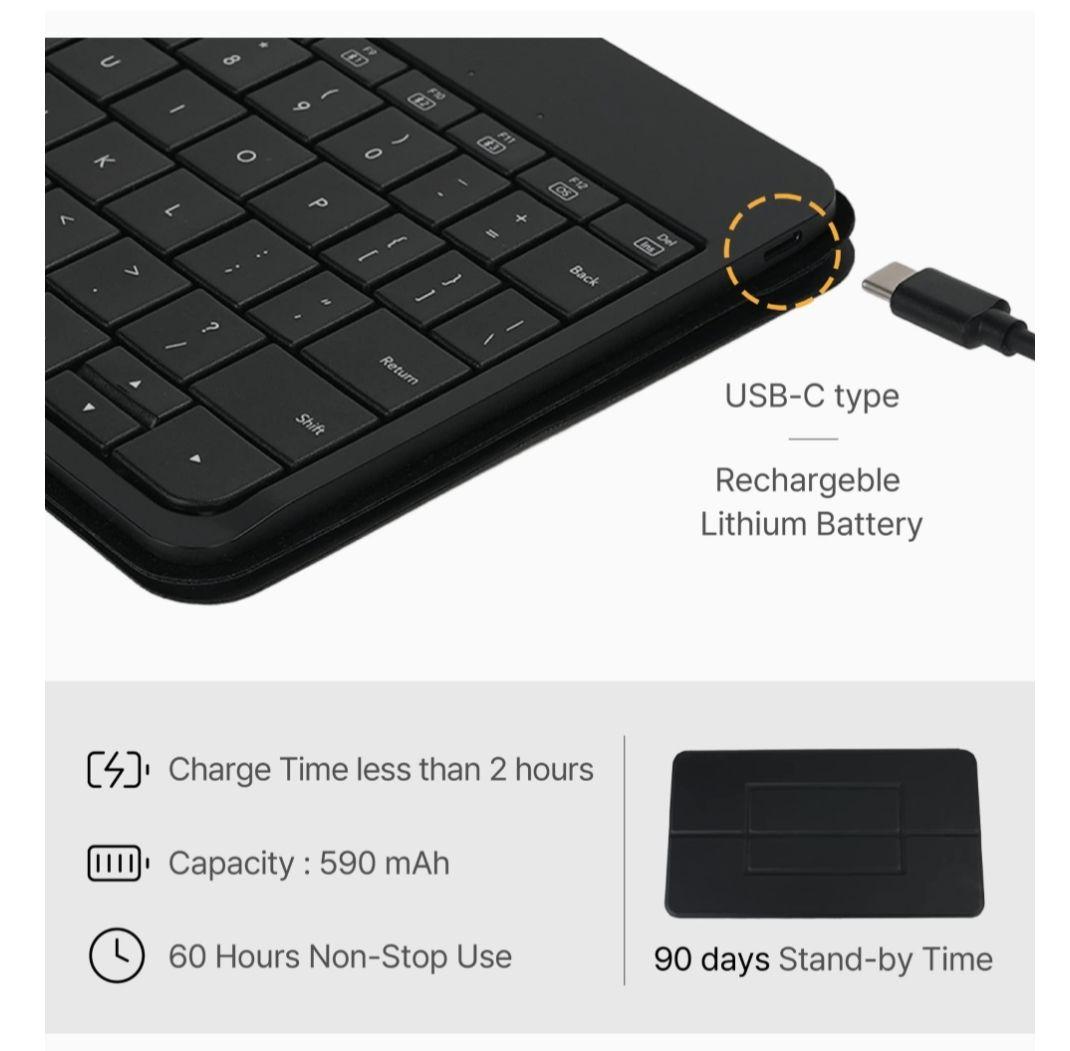 mokibo フュージョンユニバーサル ワイヤレスキーボード トラックパッド