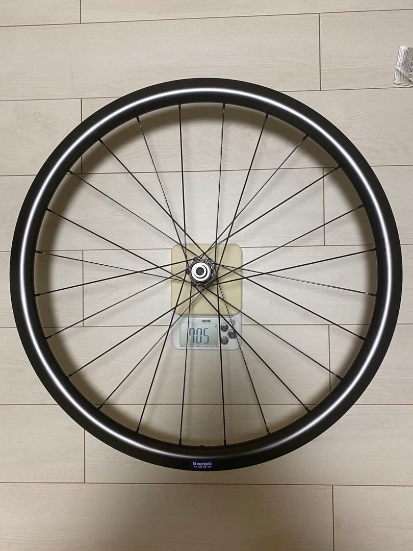 メカニコ製カーボンディスクホイール35mm 前後1302g CX-RAY