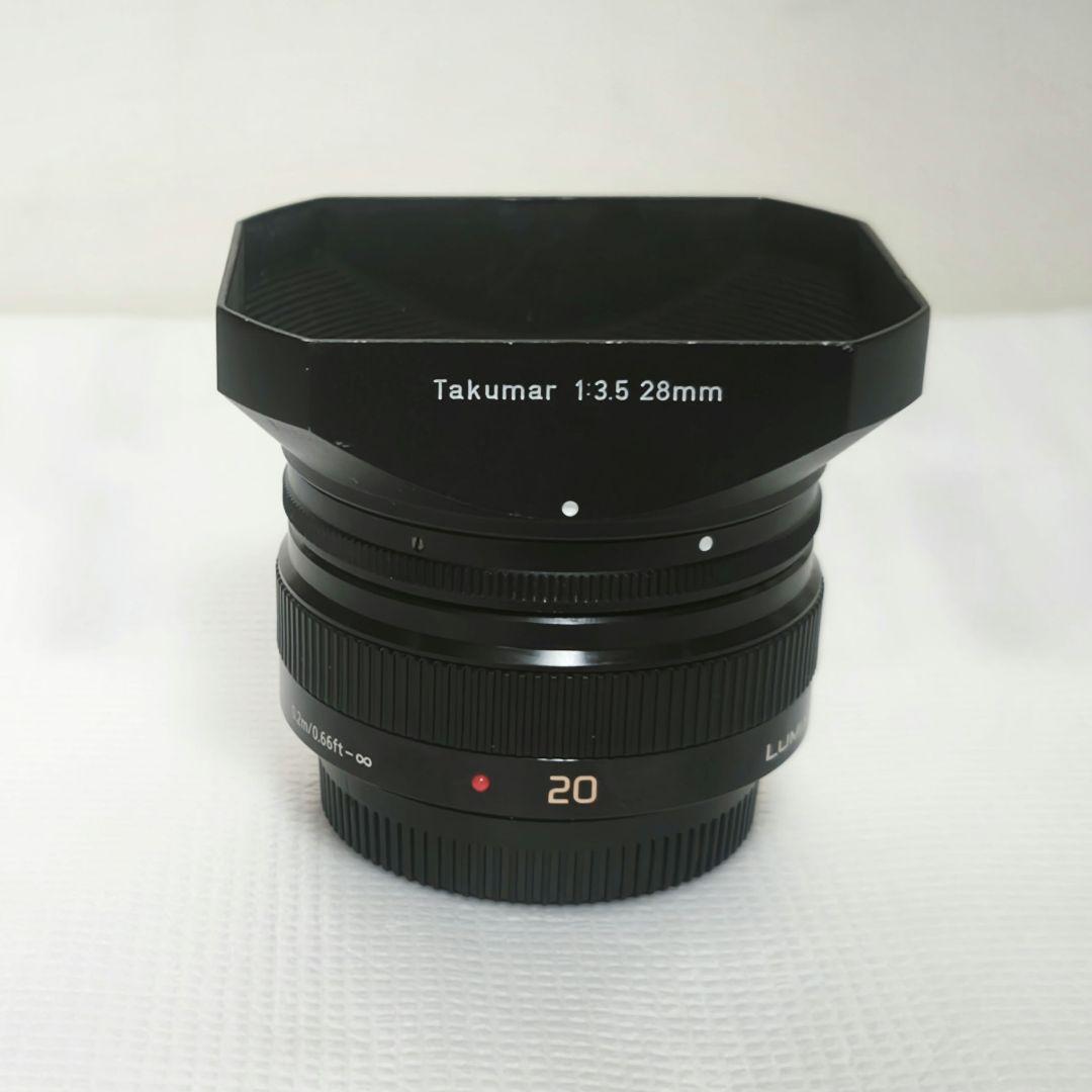 LUMIX G 20mm F1.7 ll ASPH＆角形メタルフード