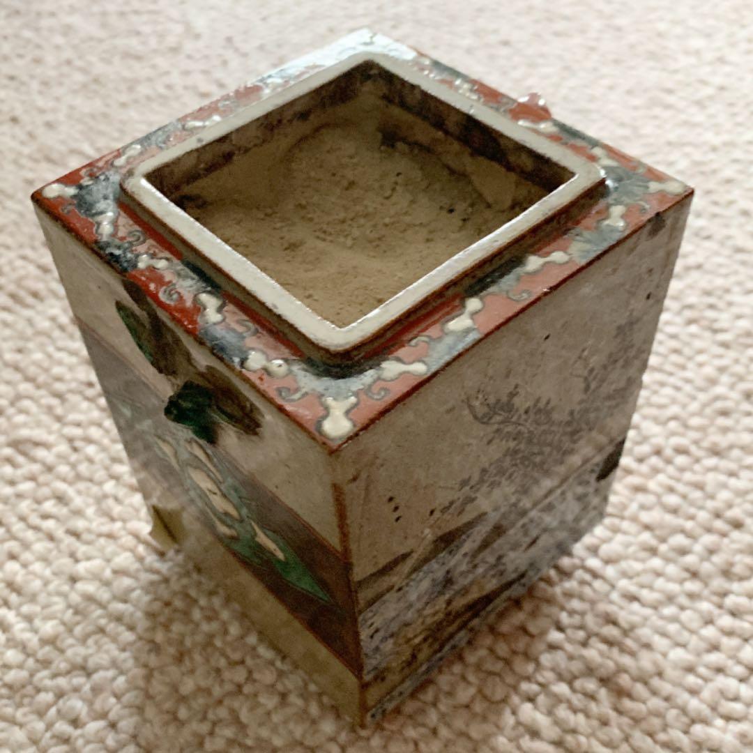 骨董屋に（多分）騙されて買った香炉　正方形