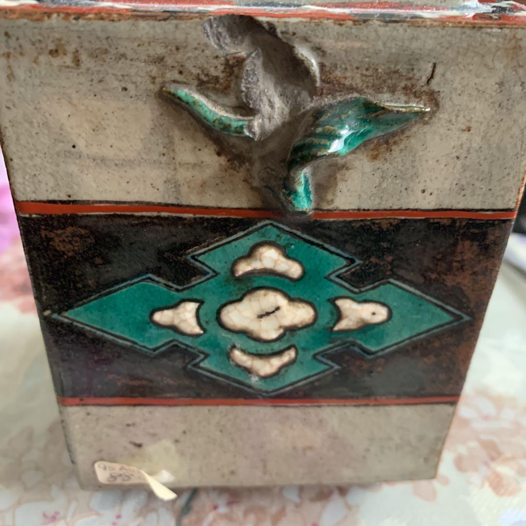 骨董屋に（多分）騙されて買った香炉　正方形