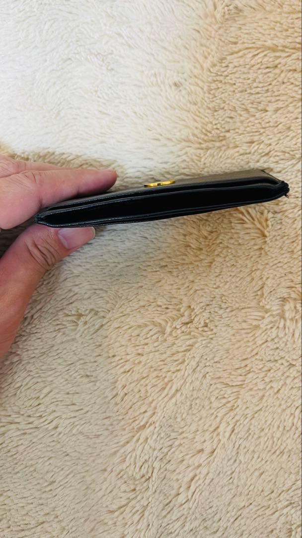 Chanel ブラックレザー名刺入れ