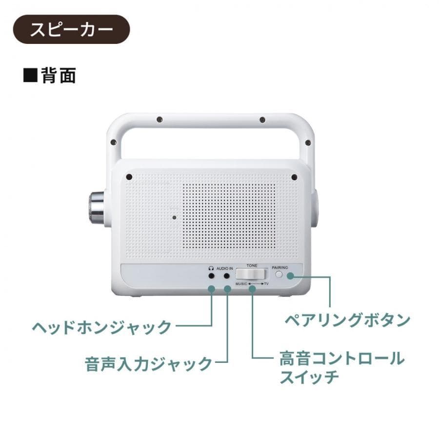 【新品】テレビ スピーカー ワイヤレス 手元スピーカー EZ4-SP064W