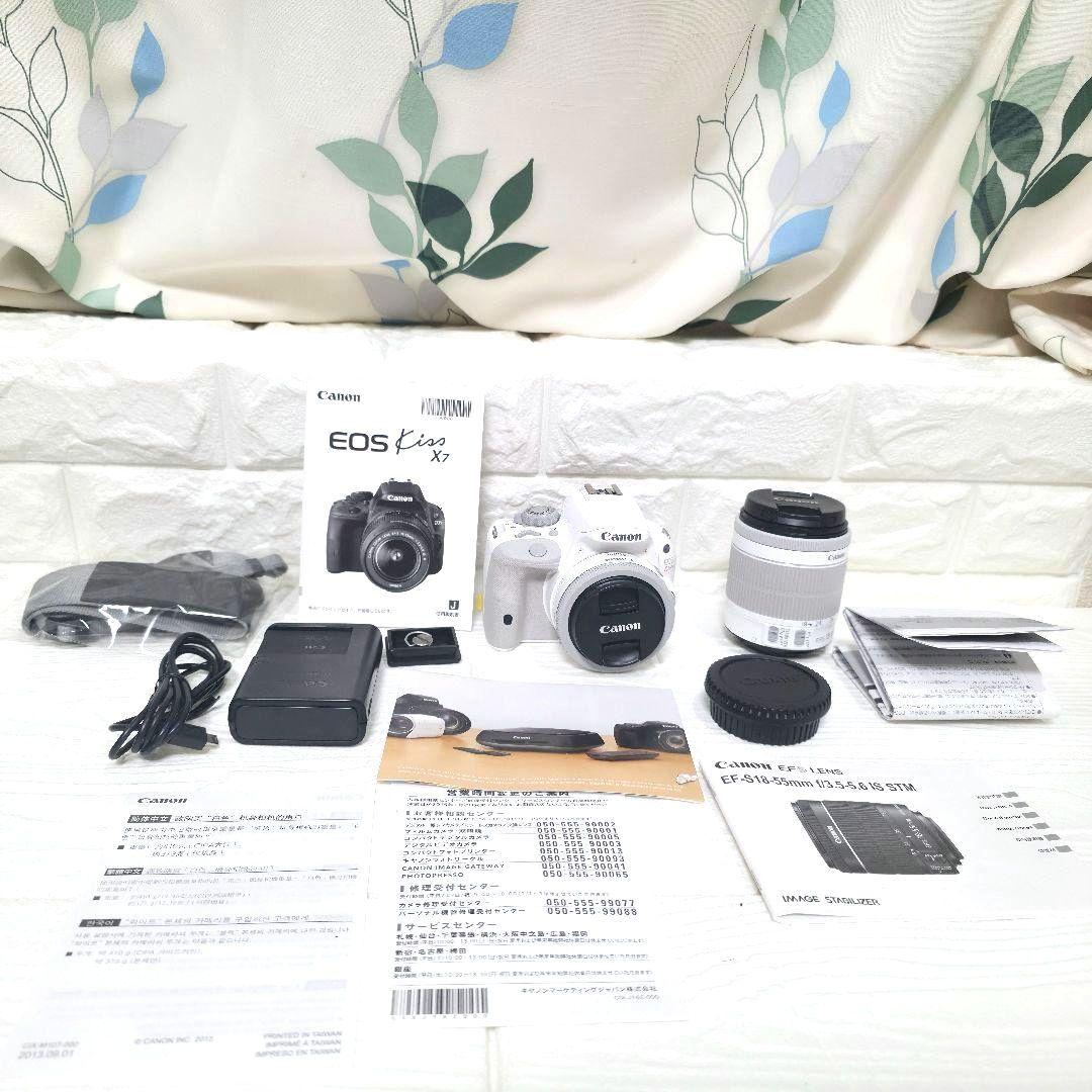 343美品】Canon kiss X7 ダブルレンズキット　レンズ×2　キャノン