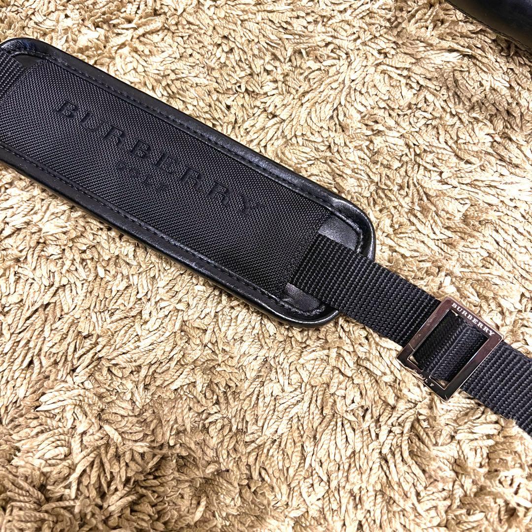 希少　BULBERRY 三陽商会品　ゴルフバッグ　クラブバッグ　ブラック　レザー