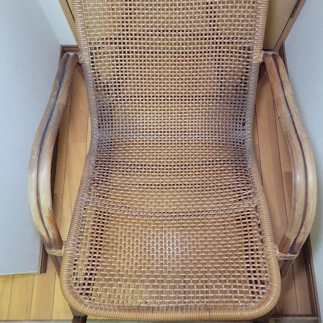 アンティーク　ヴィンテージ　自然素材　ナチュラル　ラタン　籐　ロッキングチェア
