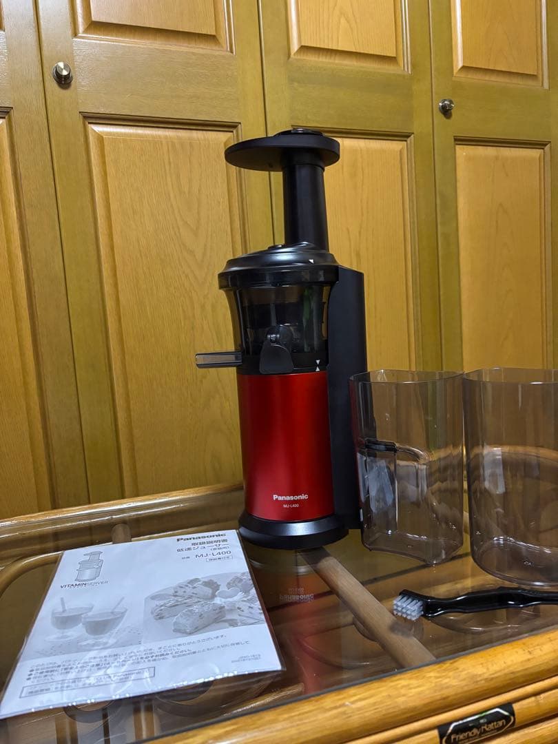 Panasonic スロージューサー MJ-L400 レッド　新品未使用