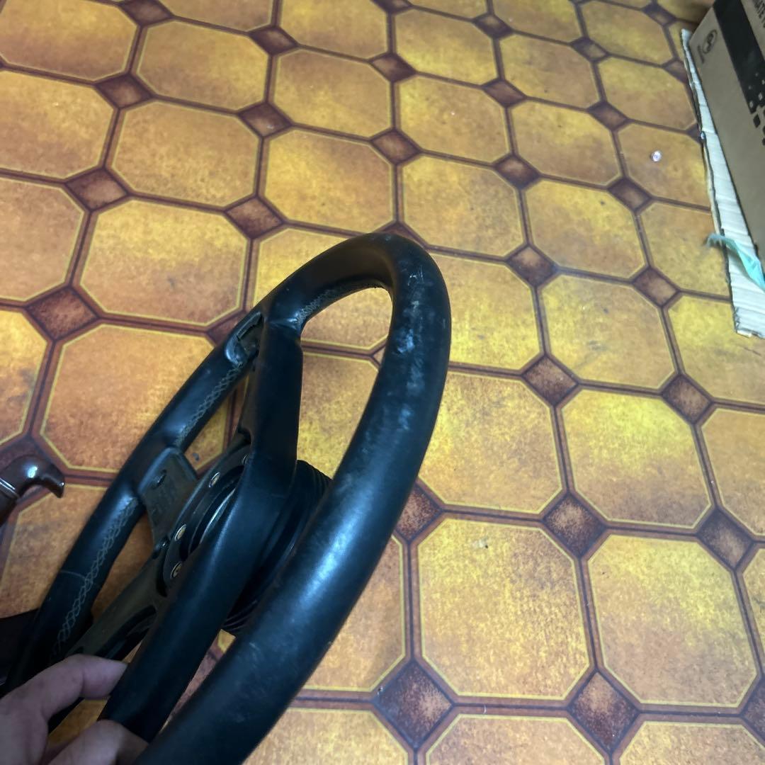 激安　BBS スポーツステアリング 黒 レザー