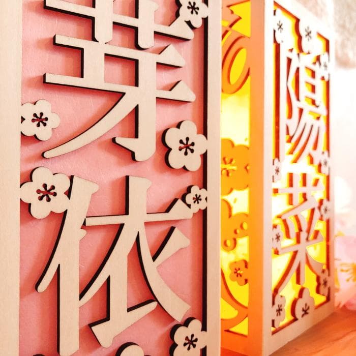 お名前ランプカバー*桃の節句*　ぼんぼり 初節句 ひな祭り