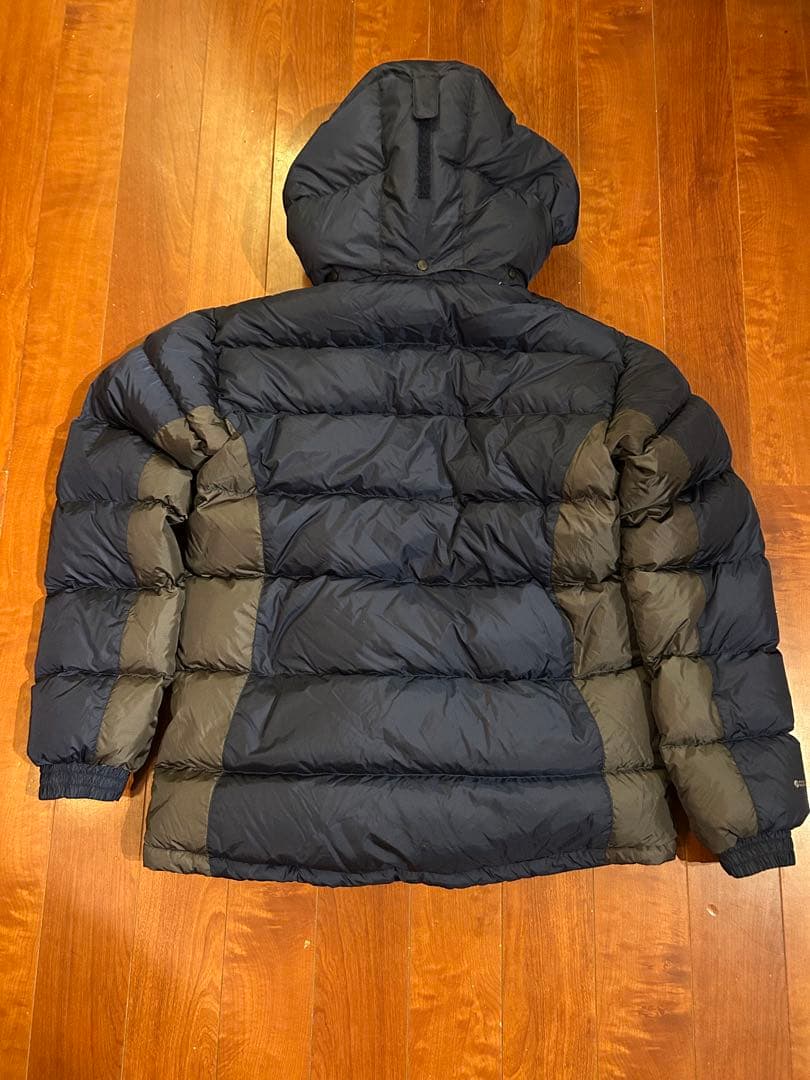 Rab フード付きダウンジャケット ネイビー/グレー　L