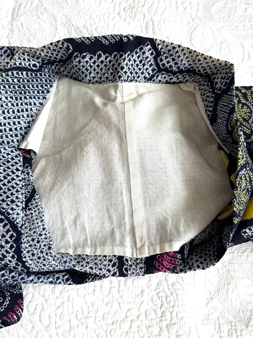 粋な大人の高級浴衣◆有松絞り 素晴らしい吉祥花文