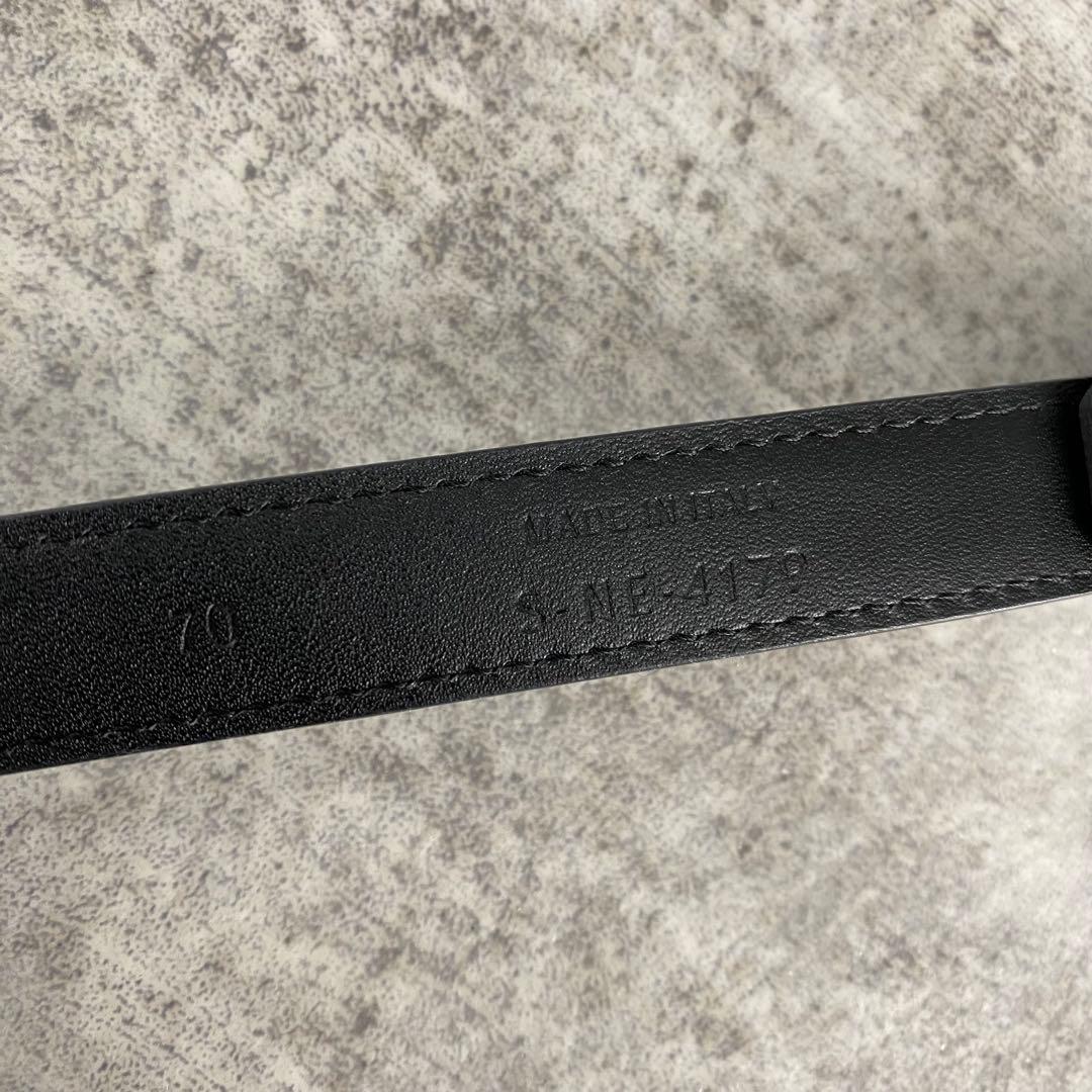 セリーヌ レザー トリオンフ ゴールド バックル ナロー ベルト