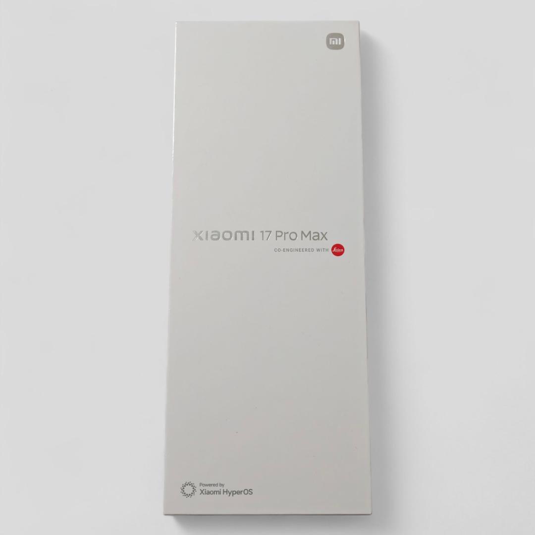 【新品未開封】XIAOMI 17 Pro Max 16GB/512GB 中国版