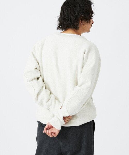 チャンピオン 別注 R/W エルボーパッチ クルーネックスウェット