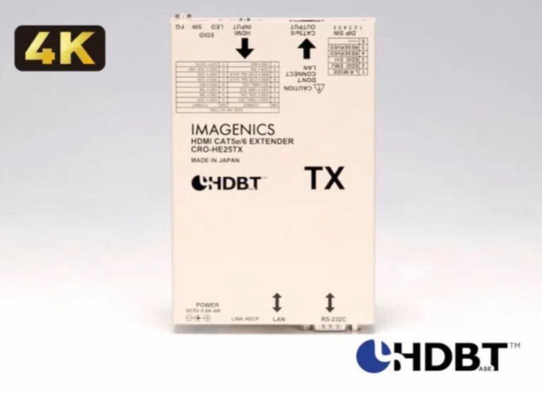 HDMI延長、送受信機　CRO-HE25RX+CRO-HE25TXセット