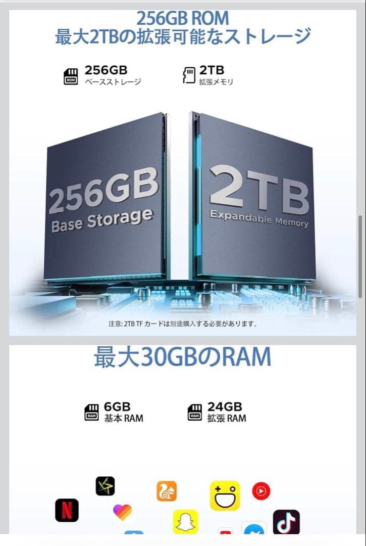 11インチ Androidタブレット 256GB