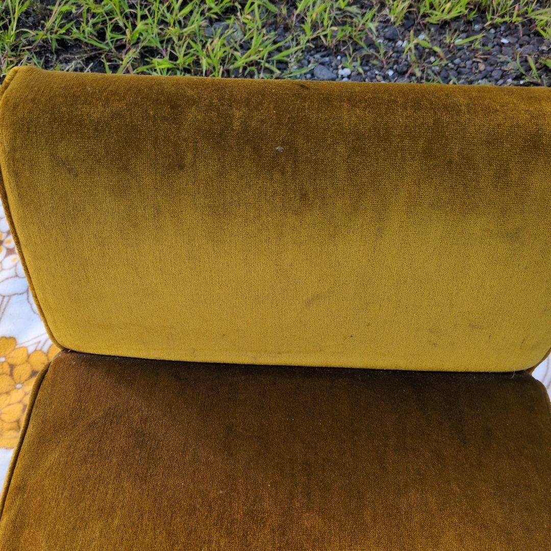 昭和レトロ モケット 1人掛け チェア③+④ソファベルベット ポップ カリモク