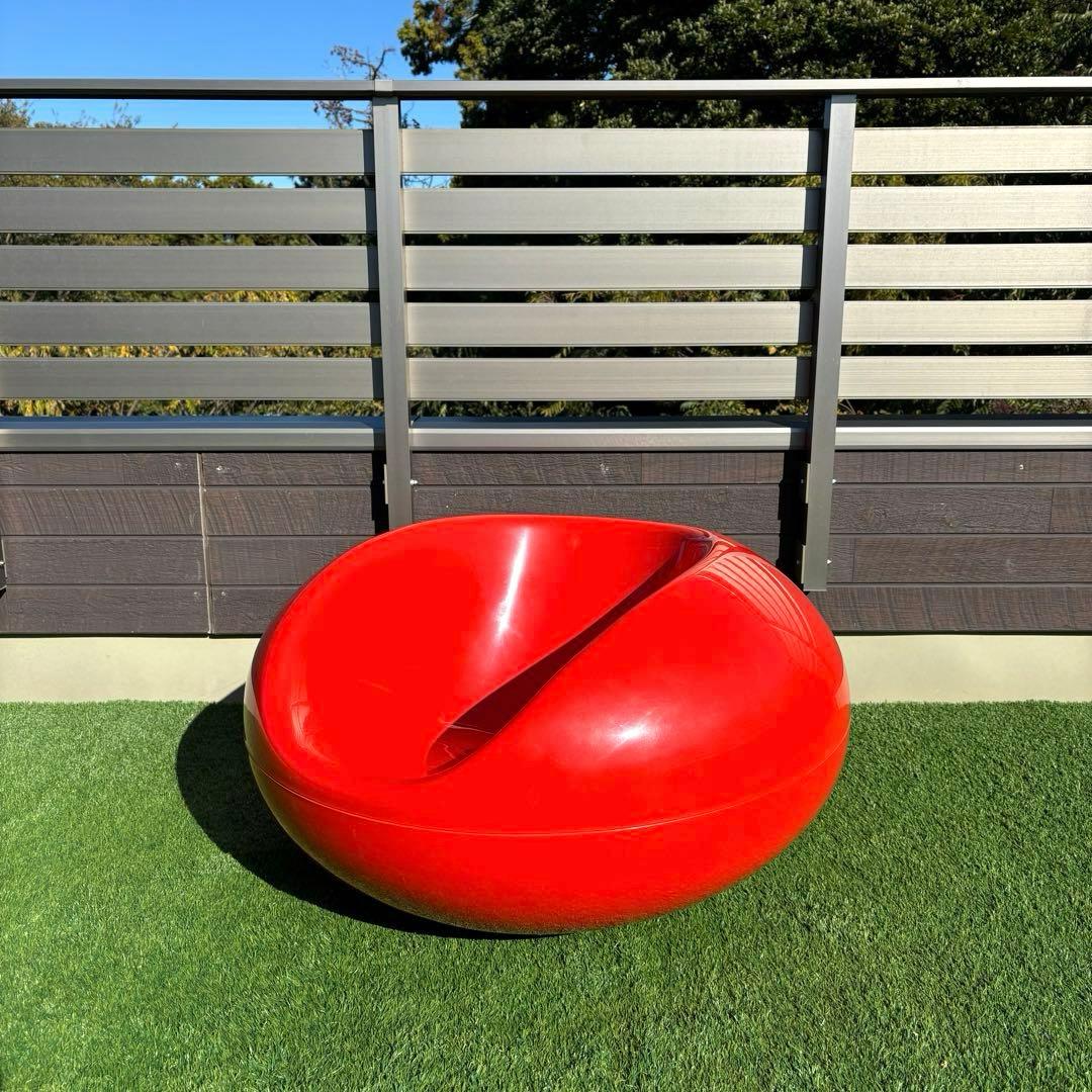 アデルタ 希少 レア パスティルチェア エーロ・アールニオ ラウンジチェア 橙