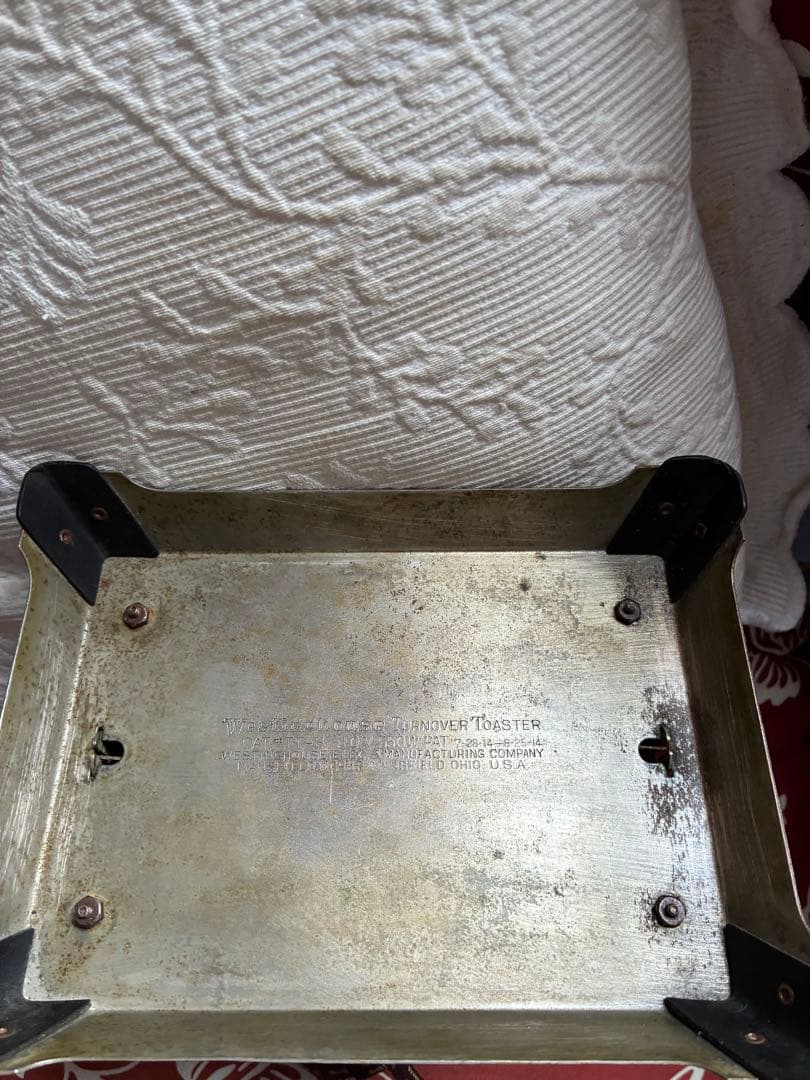 アンティーク　トースター　メタリック　美しい　メタルトースター　アメリカ30年代
