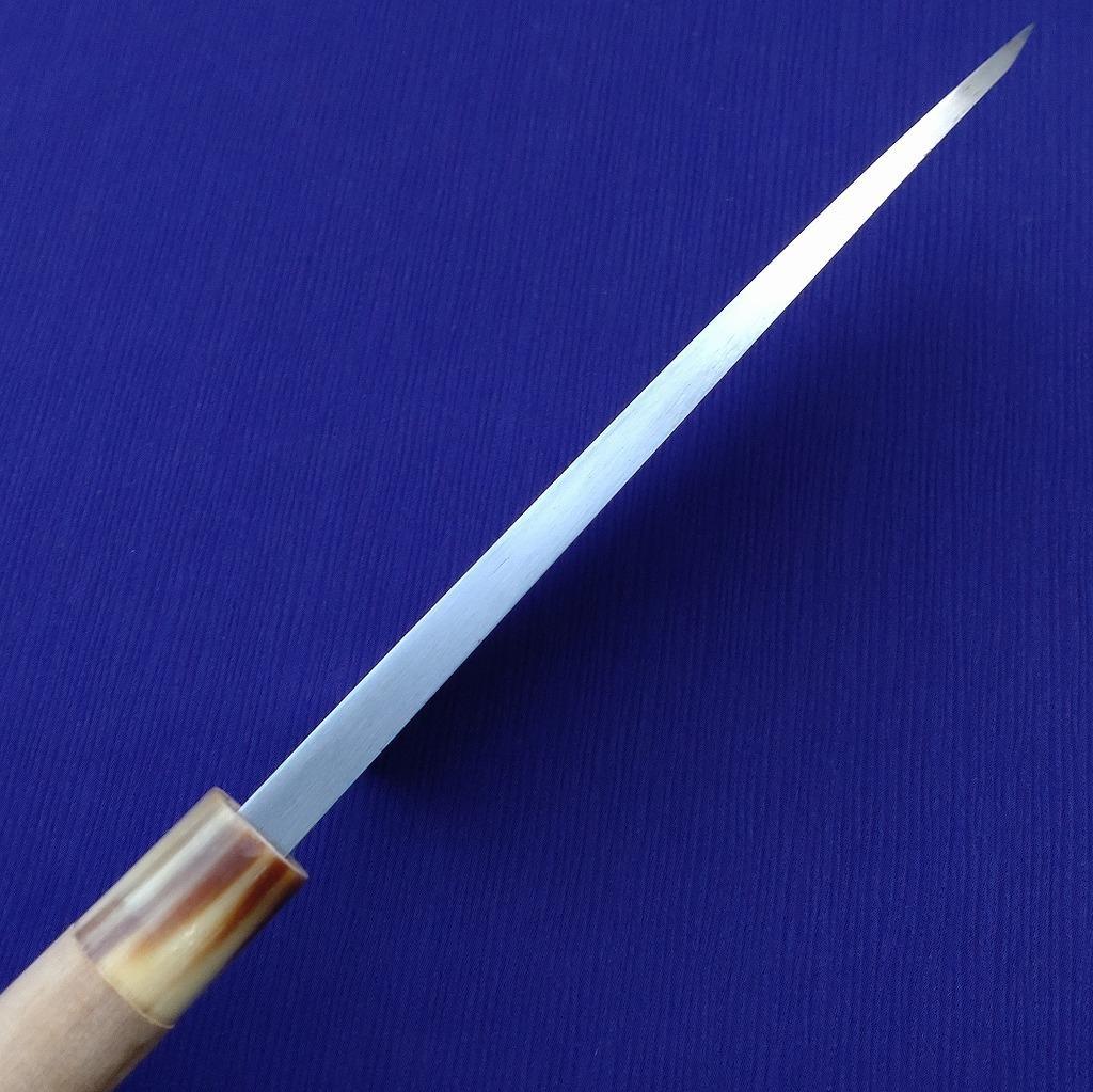 堺孝行 上作 出刃包丁 刃長約182㎜ 片刃 裏スキ 未使用保管品 《0025》