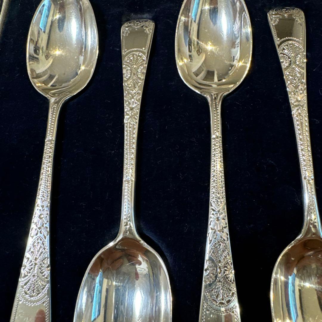 スターリングシルバー英国製　925/1000 純銀スプーン