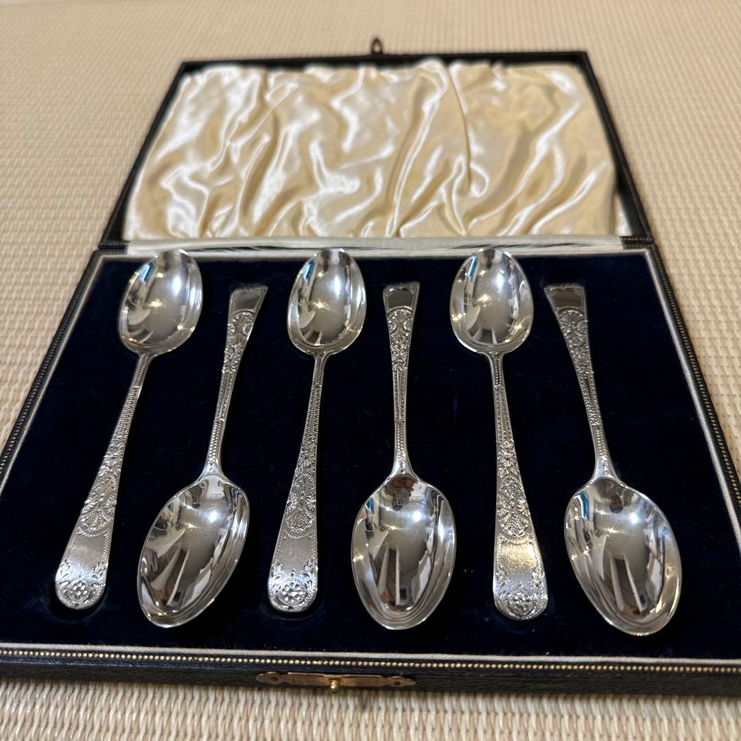 スターリングシルバー英国製　925/1000 純銀スプーン