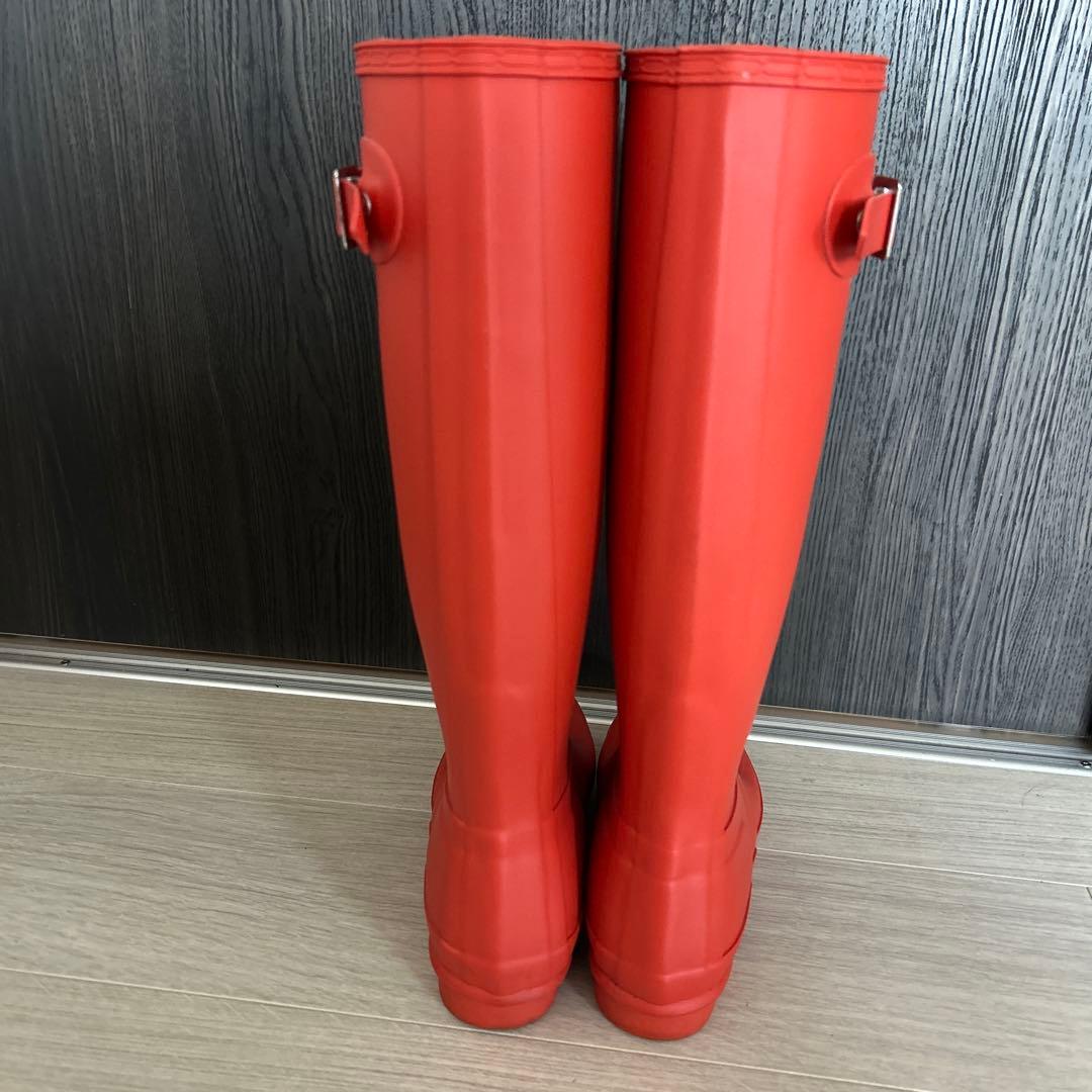 HUNTER ハンター レインブーツ ロング 長靴 オリジナルトール レッド系
