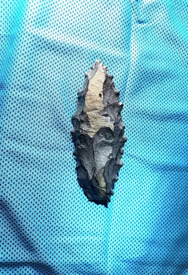 原始時代 尖頭器 360 g 石器 模写 サヌカイト