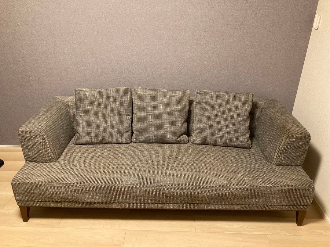 こがね　藤栄　FUJIEI エヴァンソファ　グレー　3人掛けソファ