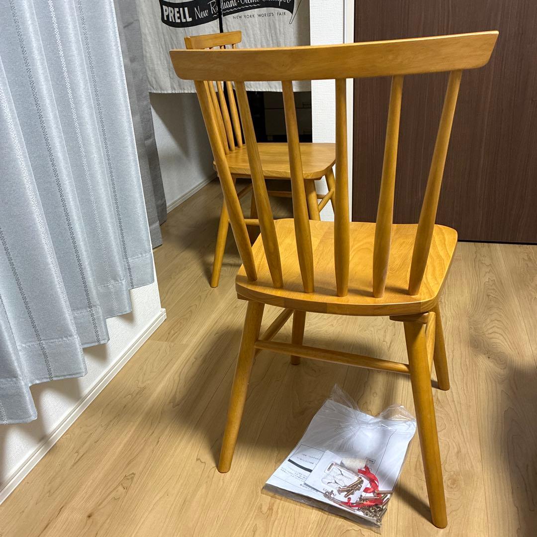 未使用　ウィンザーチェア 2脚セット