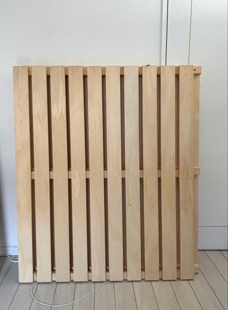 関家具 セミダブル ベッドフレーム 宮棚付き コンセント2口 すのこ 木製