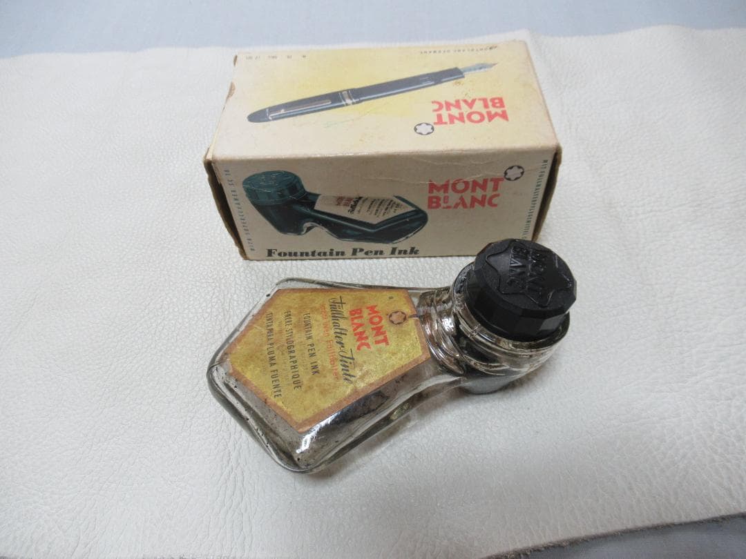 希少 1960～1970年代共箱付◆モンブラン 靴型 インク空瓶 2oz 2種類
