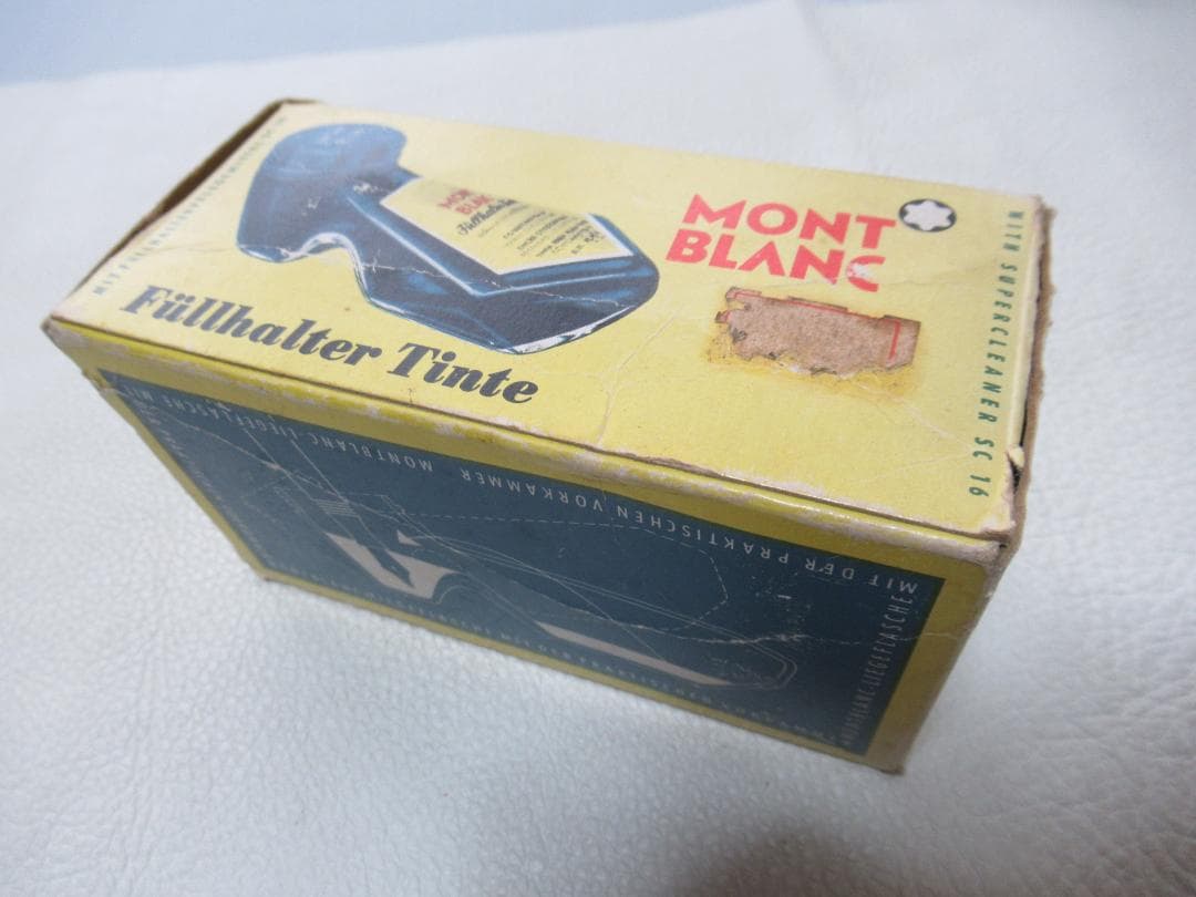 希少 1960～1970年代共箱付◆モンブラン 靴型 インク空瓶 2oz 2種類