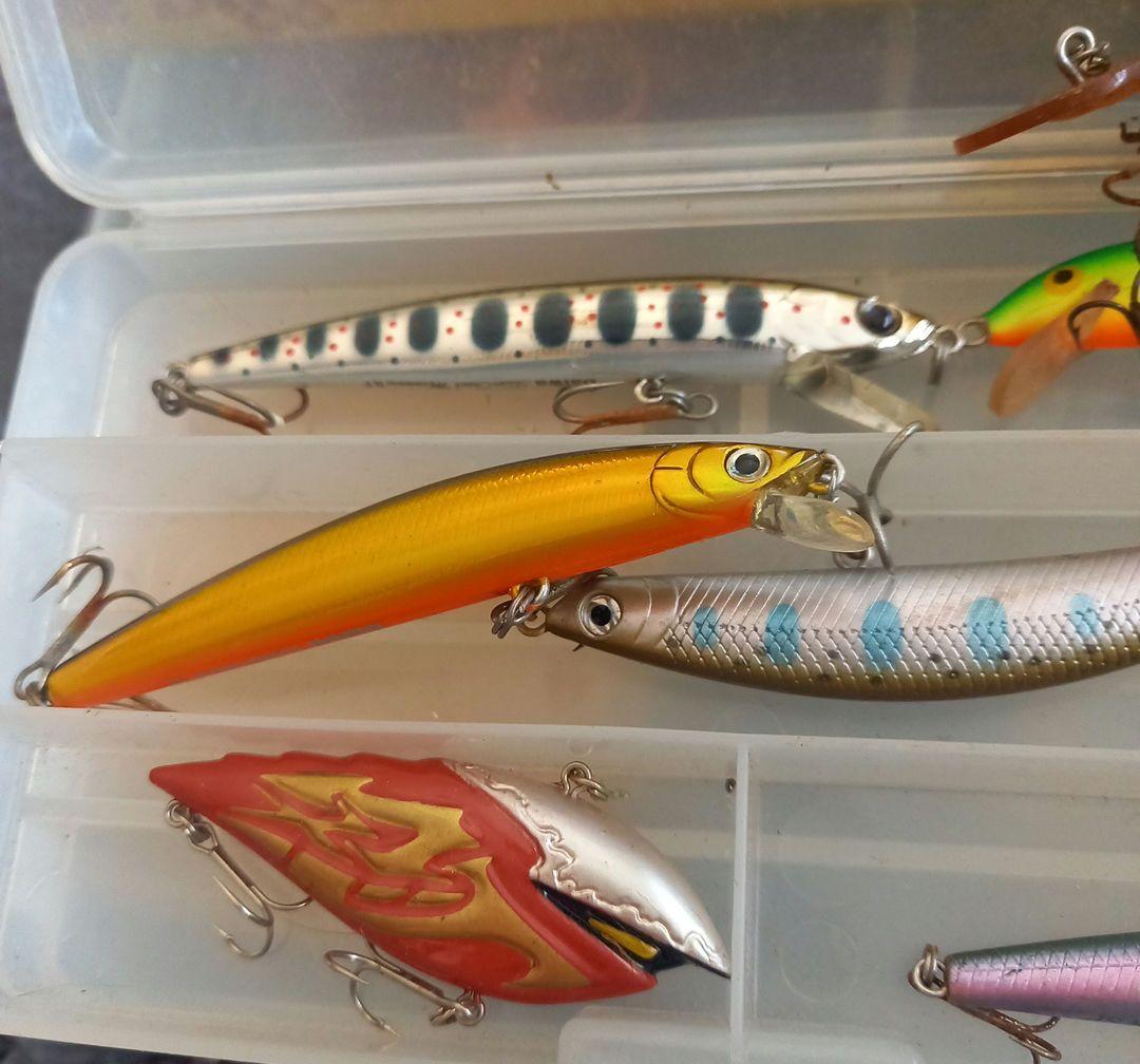 釣具用品★バス釣り★ホーグリー・ルアー★ミノーセット★グラインダー武蔵ルアー付
