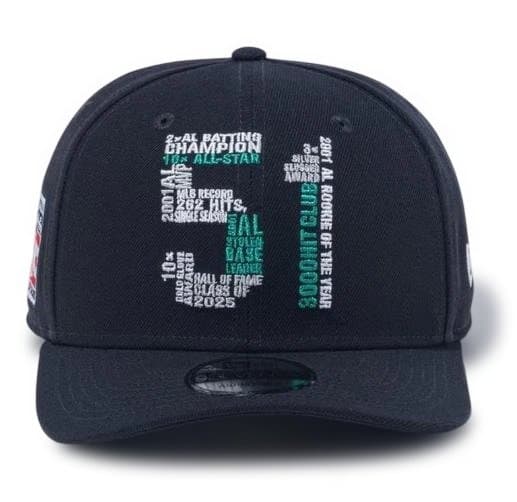 【新品・未使用】MLB イチロー 2025 殿堂入り ニューエラ 刺繍 キャップ