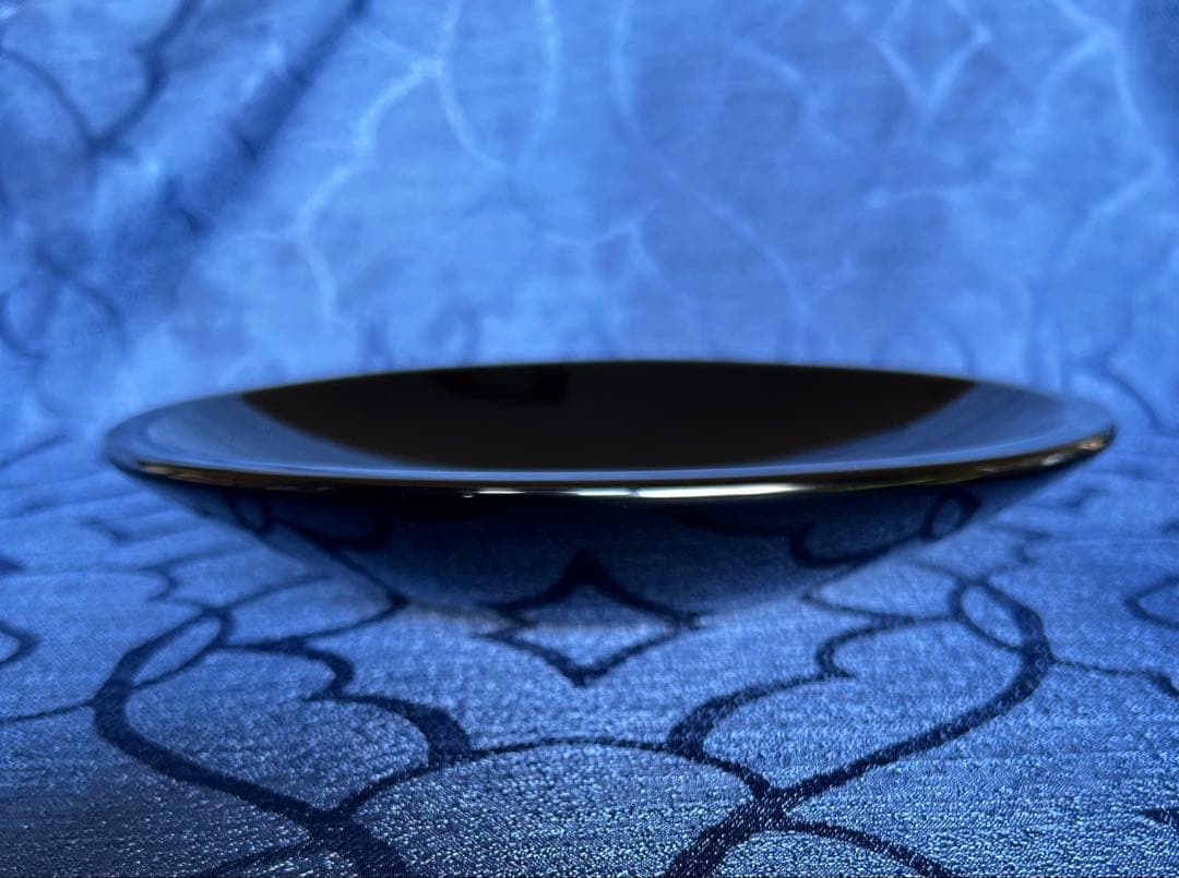 輪島塗　五島屋　菓子鉢　蒔絵　椿　布着本堅地