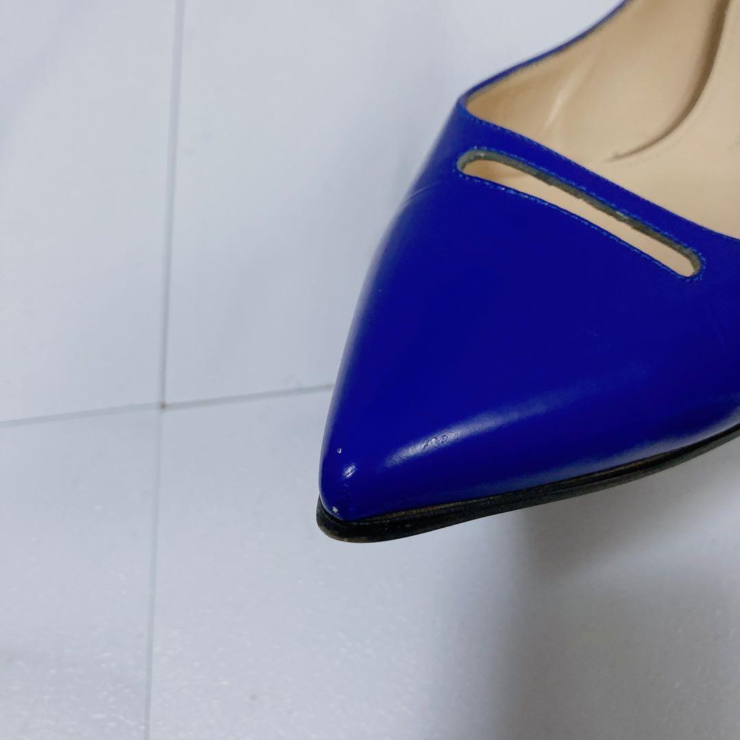 PELLICO ペリーコ フラットシューズ 本革 アネッリ ブルー 37 24