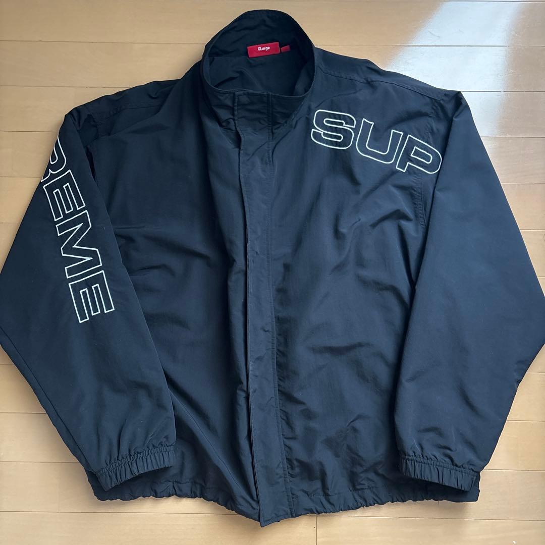 SUPREME ブラック ナイロンジャケット XL