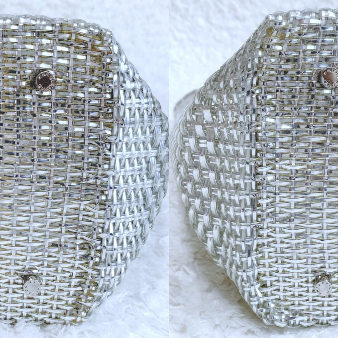 美品♪ ANTEPRIMA イントレッチオ インナーバッグ ポーチ付 シルバー