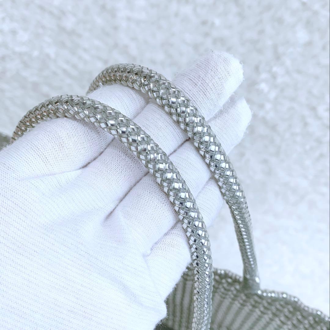 美品♪ ANTEPRIMA イントレッチオ インナーバッグ ポーチ付 シルバー