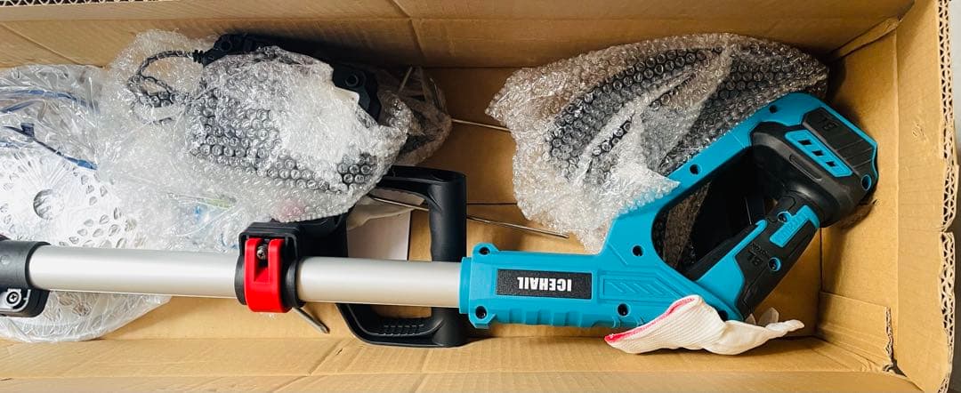 充電式 草刈り機 ブロワー 18V 互換 6Ahバッテリ1個 23-25cm刃幅