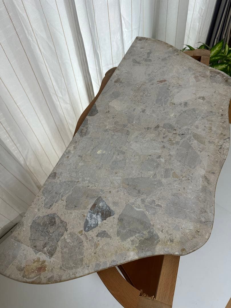 大理石 ロココ調 クラシック 猫脚 コンソールテーブル 電話台 家具