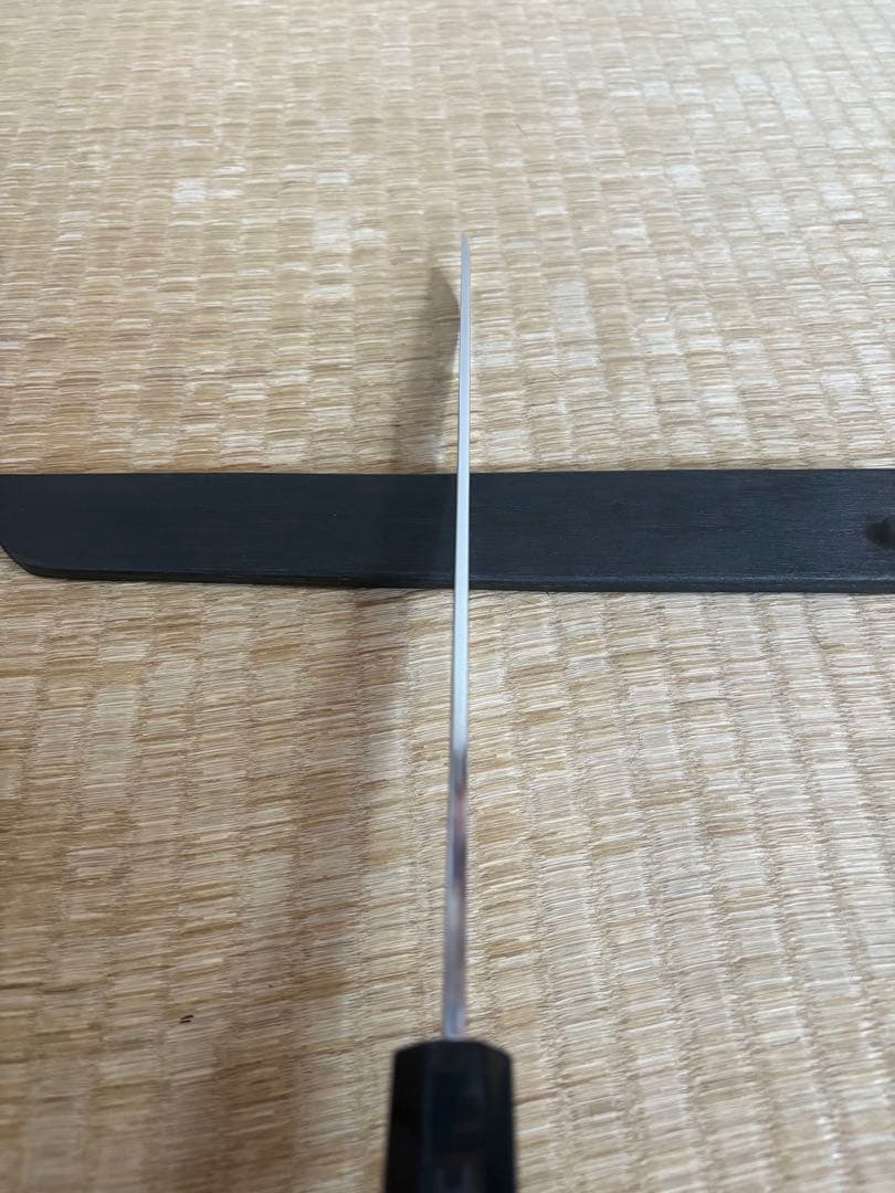 先丸刺身包丁　鏡面仕立　刃渡り約27㎝　高級金蘭包丁袋付