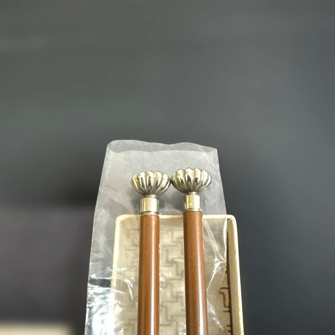 C,★ 火箸 3つ(桐実頭 菊頭 菊蕾頭)・2つセット・灰匙