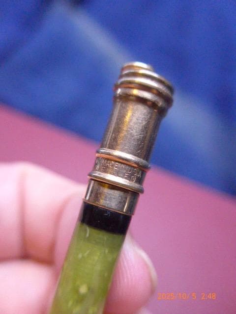 貴重！ヴィンテージ　パーカーのDUOFOLD　マーブル＋金張のシャープペンシル