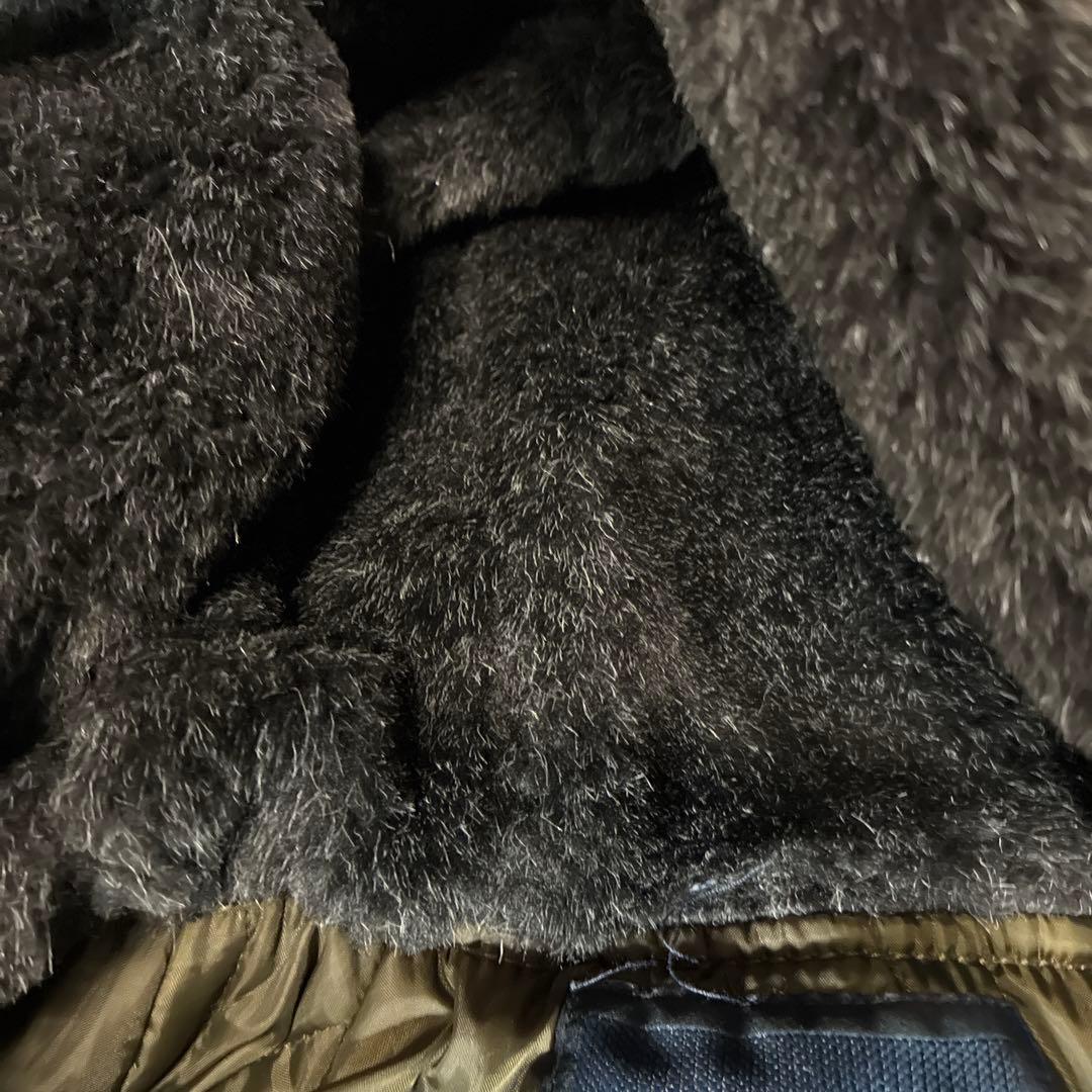 モッズコート　フライトジャケット　リアルファー　 N2B ミリタリー　ナイロン