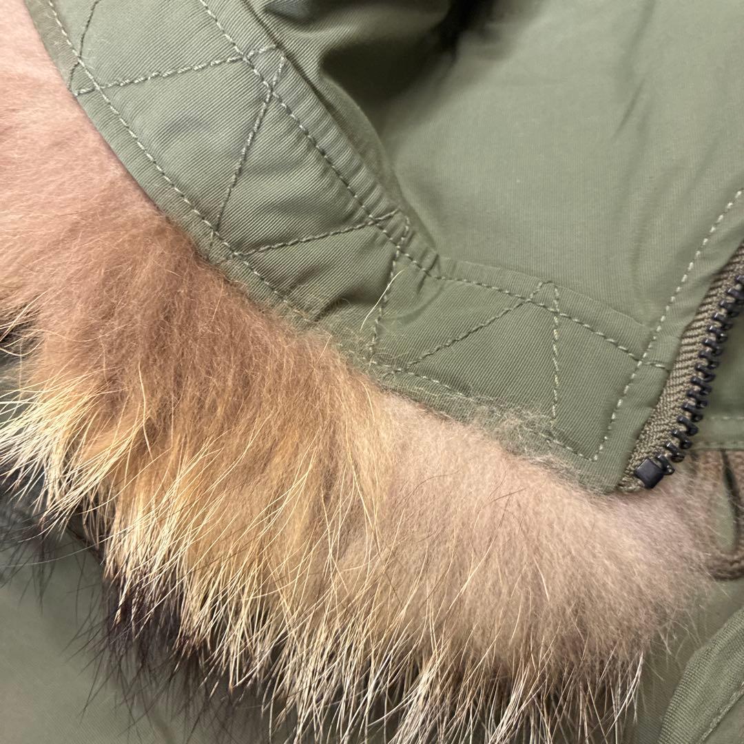 モッズコート　フライトジャケット　リアルファー　 N2B ミリタリー　ナイロン